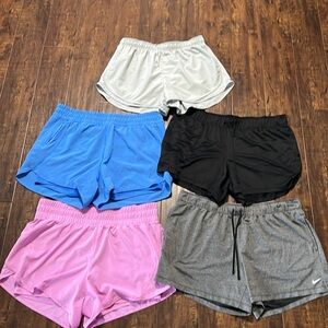 Lot of 5 Womens Nike & Avia XL workout shorts